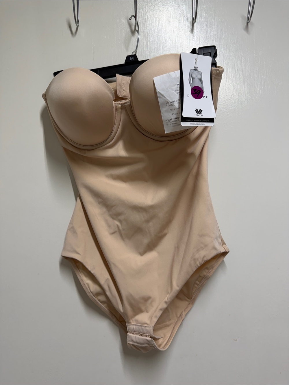 Wacoal Strapless Shaping Bodysuit in Nude Beige